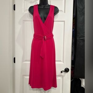 Banana Republic fuchsia dress with detachable belt